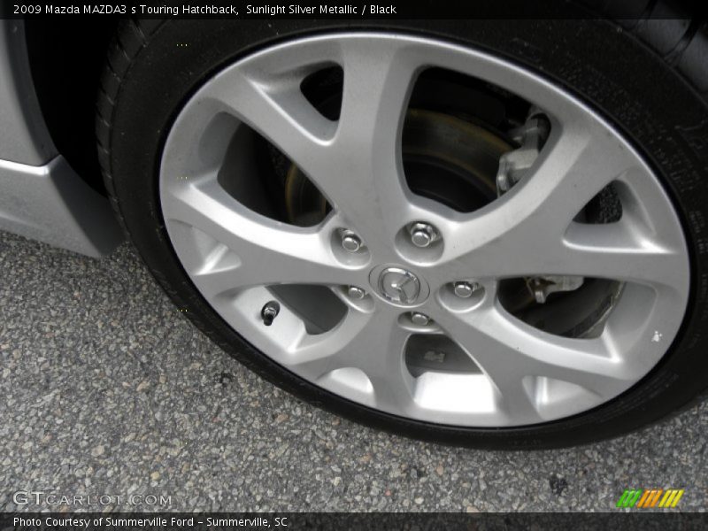 Sunlight Silver Metallic / Black 2009 Mazda MAZDA3 s Touring Hatchback