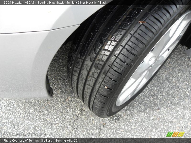 Sunlight Silver Metallic / Black 2009 Mazda MAZDA3 s Touring Hatchback