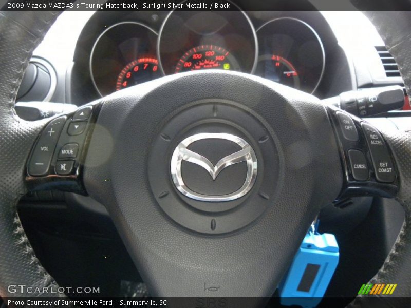 Sunlight Silver Metallic / Black 2009 Mazda MAZDA3 s Touring Hatchback