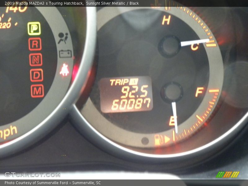 Sunlight Silver Metallic / Black 2009 Mazda MAZDA3 s Touring Hatchback