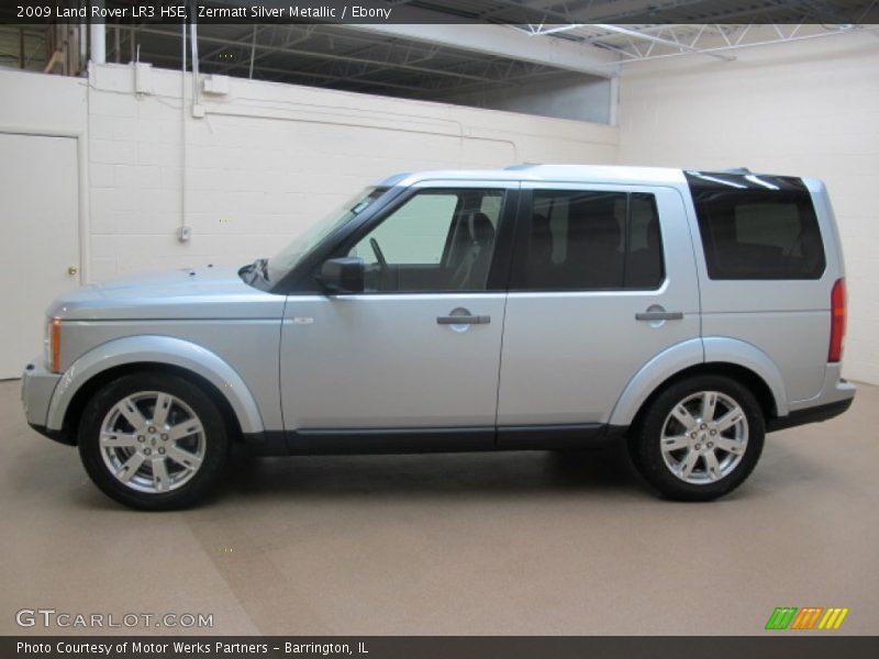 Zermatt Silver Metallic / Ebony 2009 Land Rover LR3 HSE