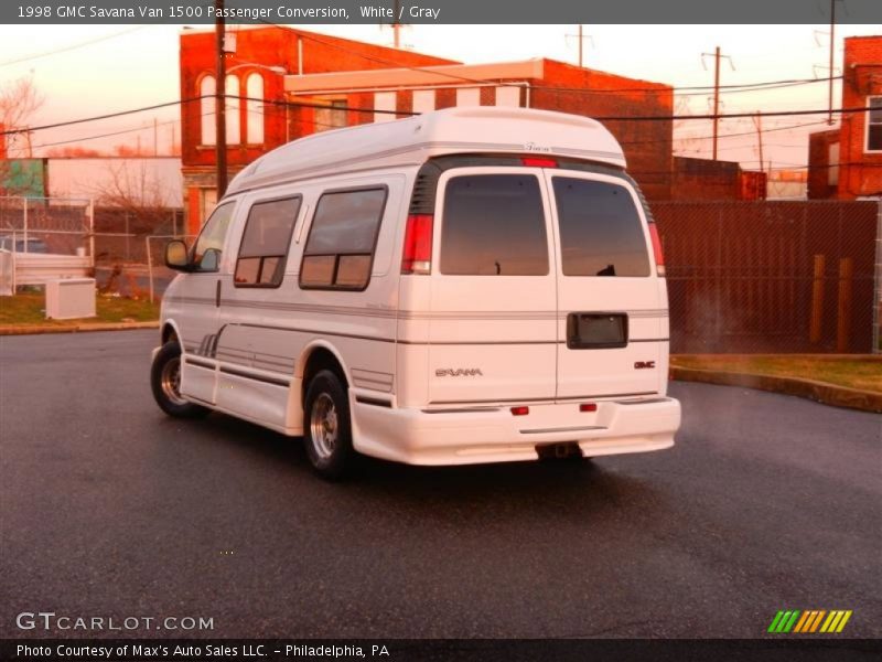 White / Gray 1998 GMC Savana Van 1500 Passenger Conversion