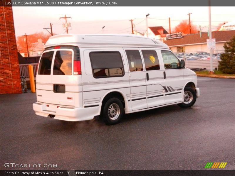 White / Gray 1998 GMC Savana Van 1500 Passenger Conversion