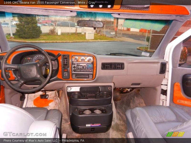 White / Gray 1998 GMC Savana Van 1500 Passenger Conversion