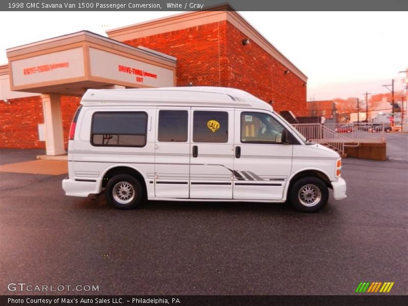 White / Gray 1998 GMC Savana Van 1500 Passenger Conversion