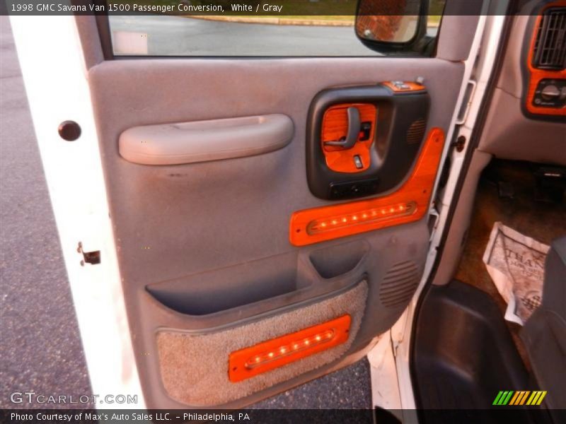 White / Gray 1998 GMC Savana Van 1500 Passenger Conversion