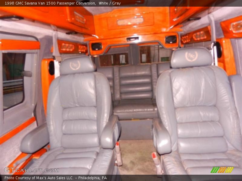 White / Gray 1998 GMC Savana Van 1500 Passenger Conversion