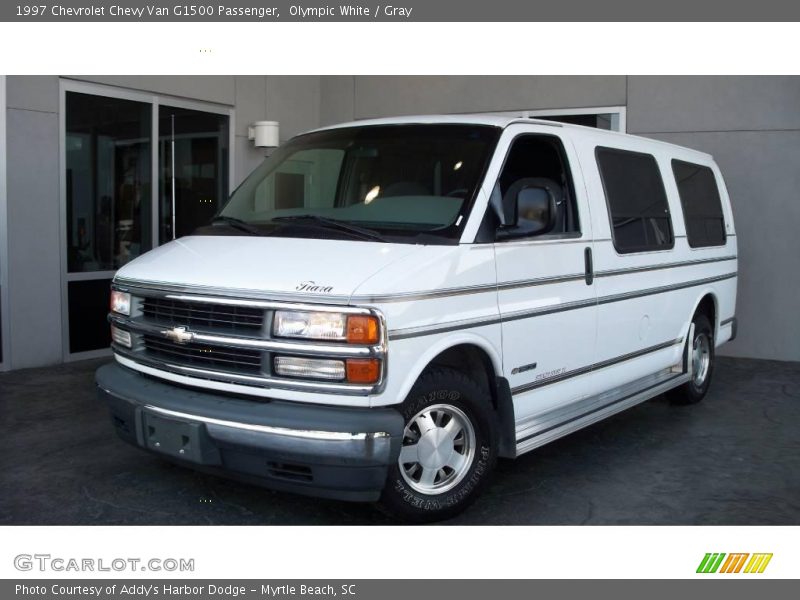 Olympic White / Gray 1997 Chevrolet Chevy Van G1500 Passenger