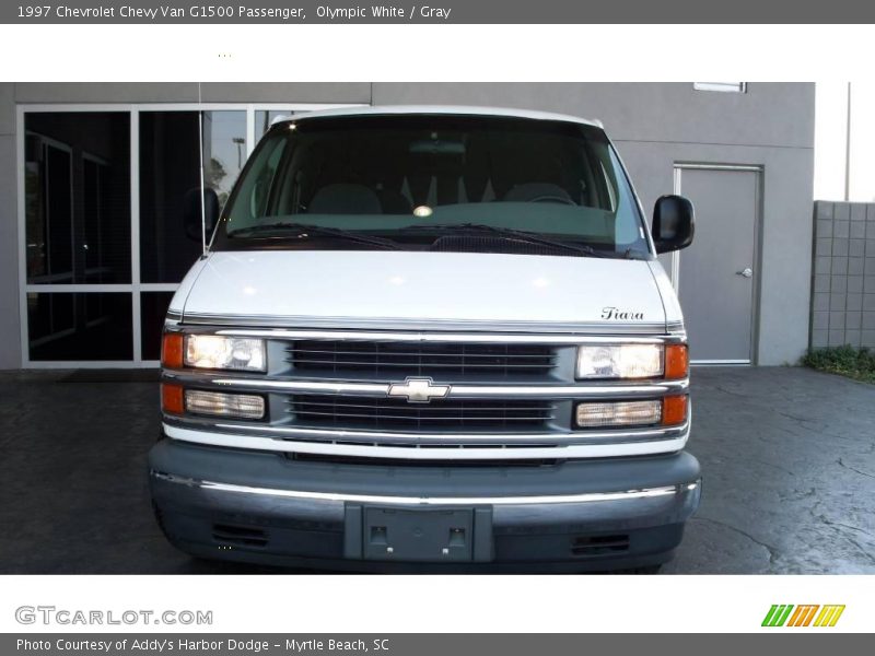 Olympic White / Gray 1997 Chevrolet Chevy Van G1500 Passenger