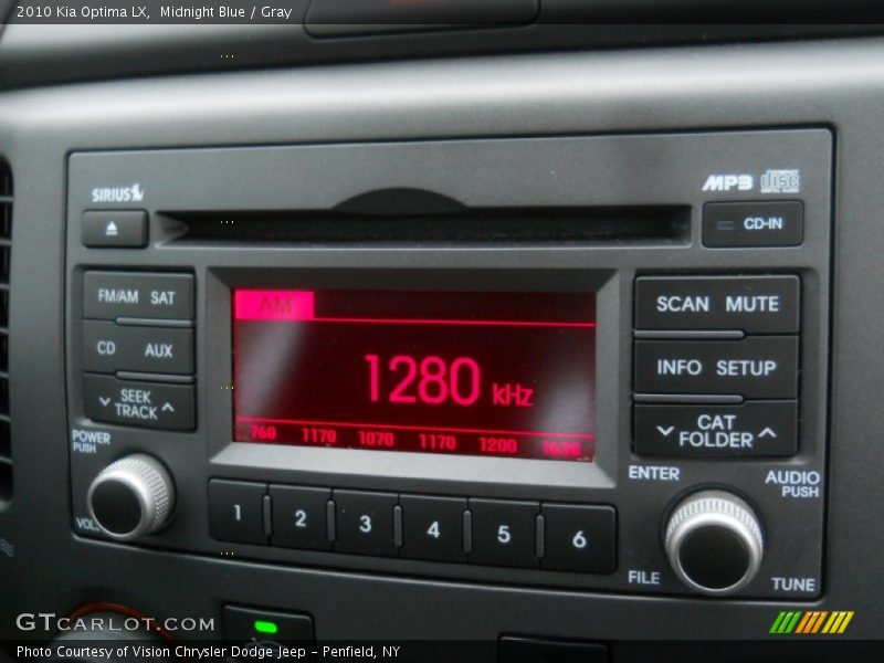 Audio System of 2010 Optima LX
