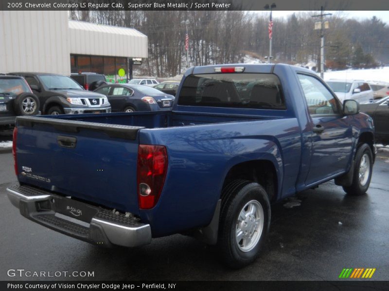 Superior Blue Metallic / Sport Pewter 2005 Chevrolet Colorado LS Regular Cab