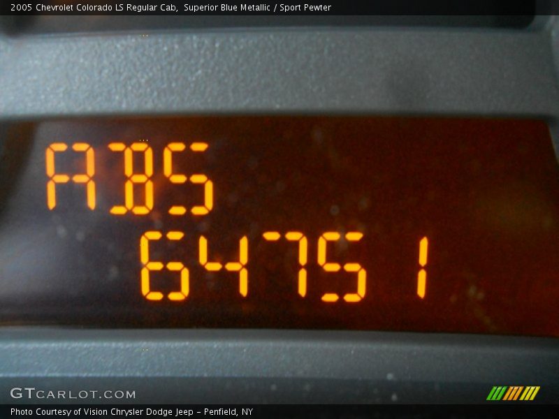 Superior Blue Metallic / Sport Pewter 2005 Chevrolet Colorado LS Regular Cab