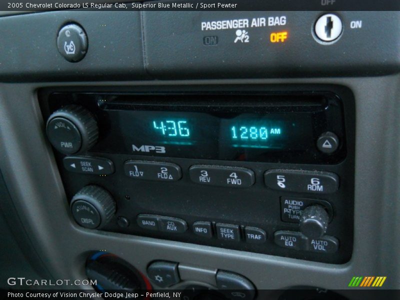 Superior Blue Metallic / Sport Pewter 2005 Chevrolet Colorado LS Regular Cab