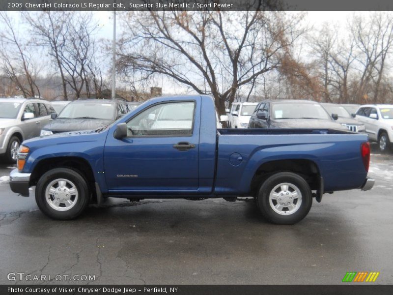 Superior Blue Metallic / Sport Pewter 2005 Chevrolet Colorado LS Regular Cab