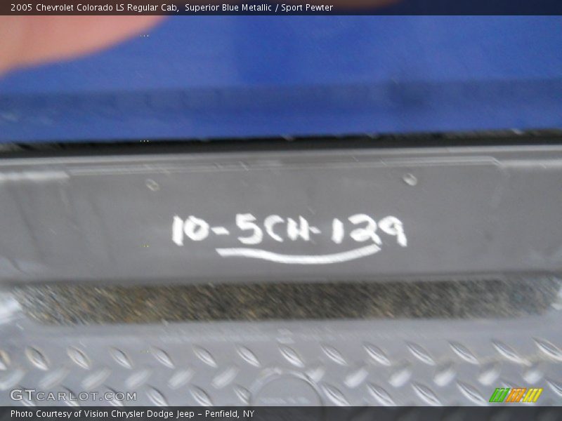 Superior Blue Metallic / Sport Pewter 2005 Chevrolet Colorado LS Regular Cab