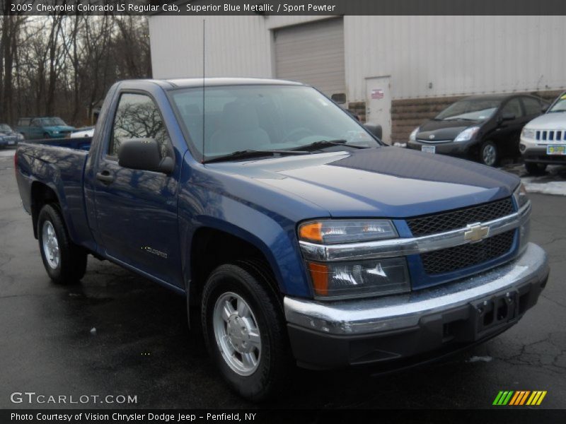 Superior Blue Metallic / Sport Pewter 2005 Chevrolet Colorado LS Regular Cab