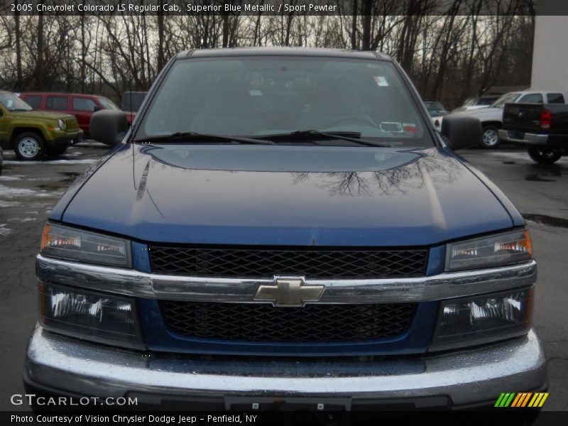 Superior Blue Metallic / Sport Pewter 2005 Chevrolet Colorado LS Regular Cab