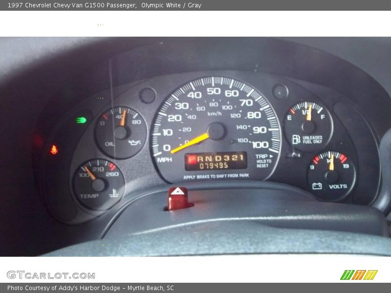Olympic White / Gray 1997 Chevrolet Chevy Van G1500 Passenger