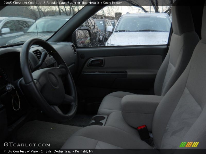 Superior Blue Metallic / Sport Pewter 2005 Chevrolet Colorado LS Regular Cab