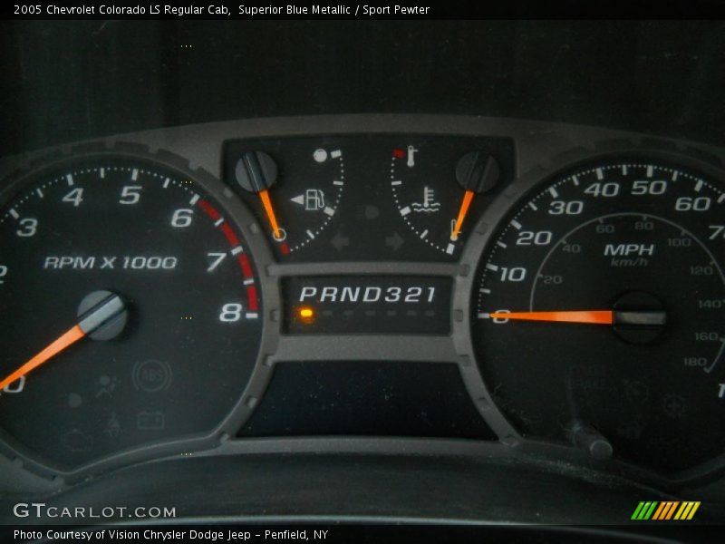 Superior Blue Metallic / Sport Pewter 2005 Chevrolet Colorado LS Regular Cab