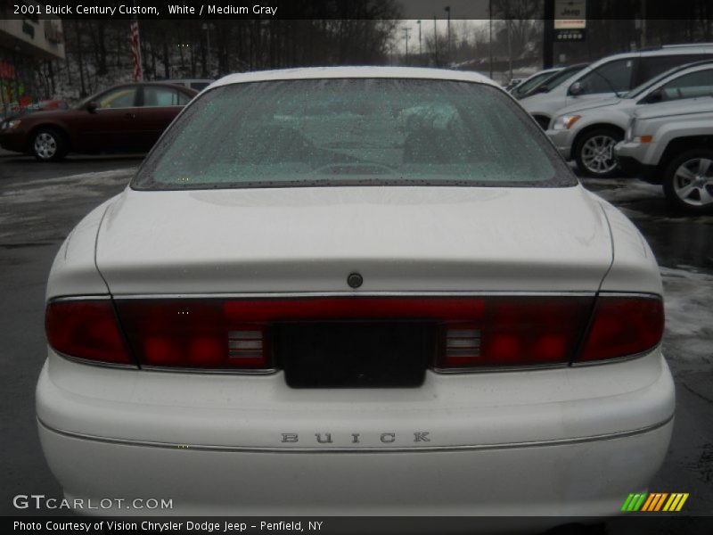 White / Medium Gray 2001 Buick Century Custom