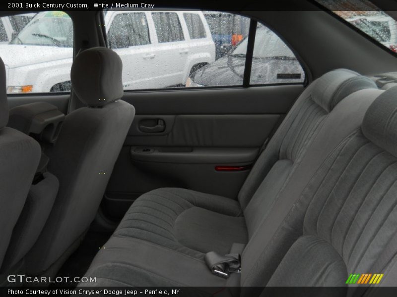 White / Medium Gray 2001 Buick Century Custom