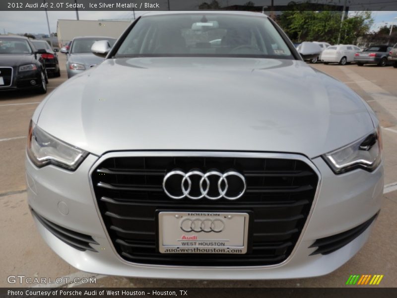 Ice Silver Metallic / Black 2012 Audi A6 2.0T Sedan