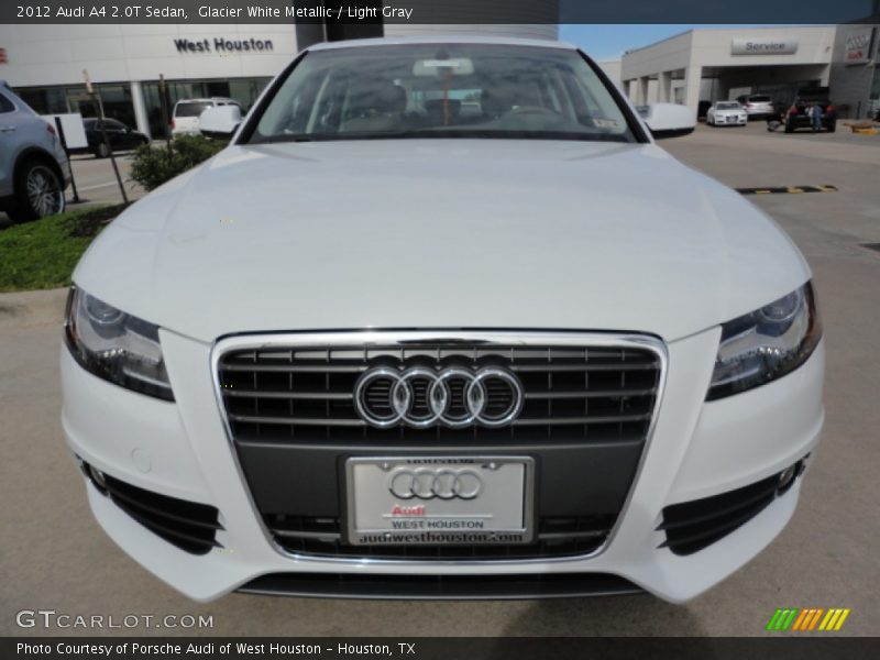 Glacier White Metallic / Light Gray 2012 Audi A4 2.0T Sedan