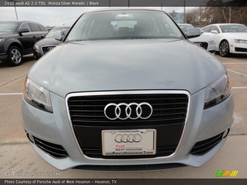 Monza Silver Metallic / Black 2012 Audi A3 2.0 TDI