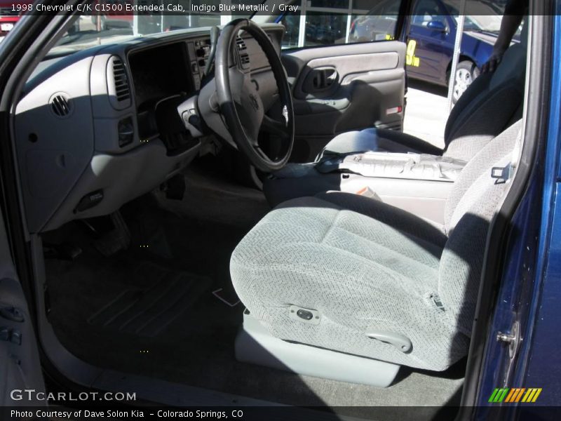 Indigo Blue Metallic / Gray 1998 Chevrolet C/K C1500 Extended Cab
