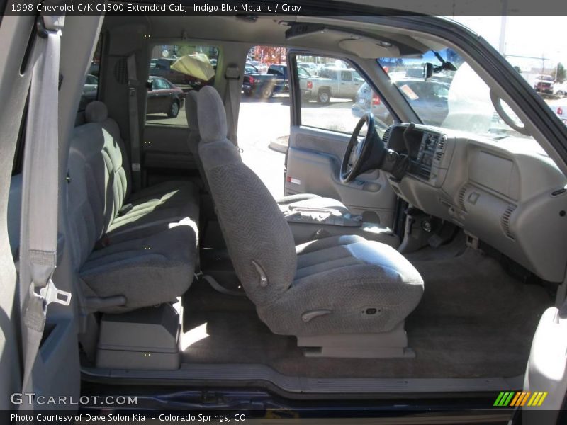 Indigo Blue Metallic / Gray 1998 Chevrolet C/K C1500 Extended Cab