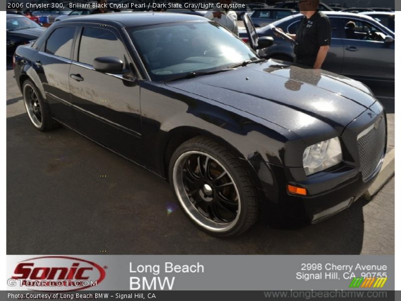 Brilliant Black Crystal Pearl / Dark Slate Gray/Light Graystone 2006 Chrysler 300