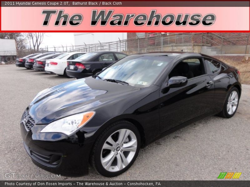 Bathurst Black / Black Cloth 2011 Hyundai Genesis Coupe 2.0T