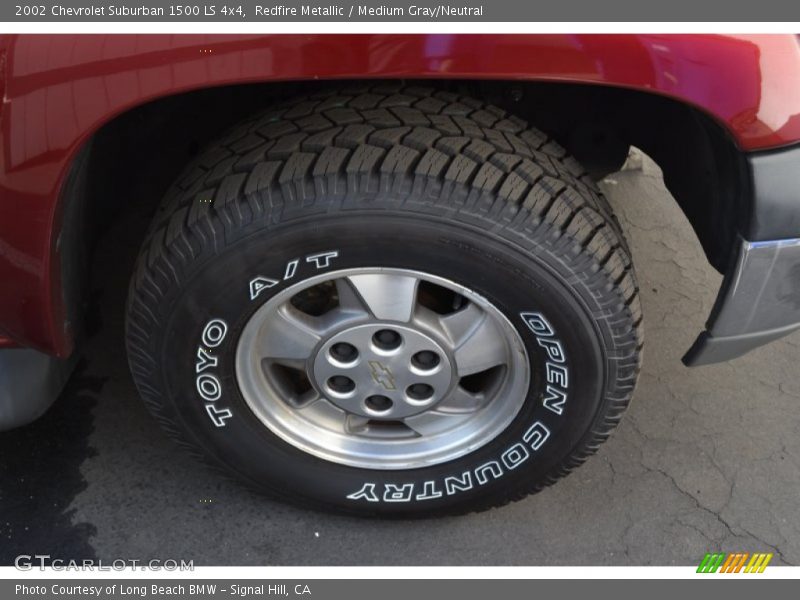 Redfire Metallic / Medium Gray/Neutral 2002 Chevrolet Suburban 1500 LS 4x4