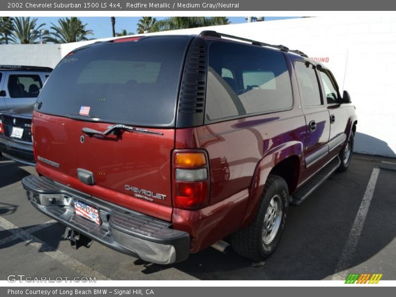 Redfire Metallic / Medium Gray/Neutral 2002 Chevrolet Suburban 1500 LS 4x4