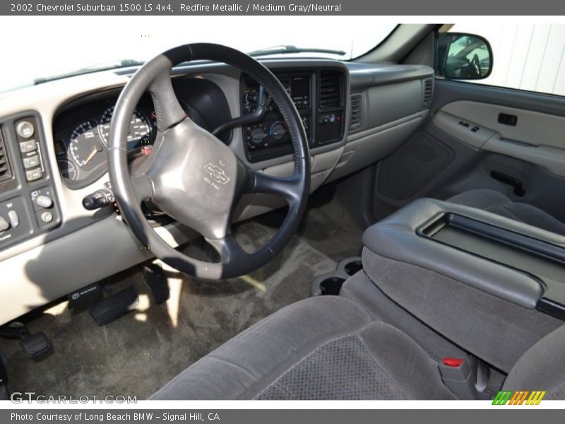 Redfire Metallic / Medium Gray/Neutral 2002 Chevrolet Suburban 1500 LS 4x4