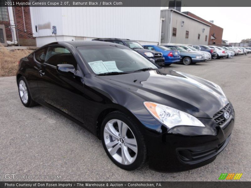 Bathurst Black / Black Cloth 2011 Hyundai Genesis Coupe 2.0T