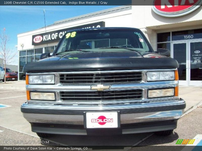 Indigo Blue Metallic / Gray 1998 Chevrolet C/K C1500 Extended Cab