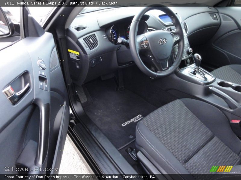  2011 Genesis Coupe 2.0T Black Cloth Interior
