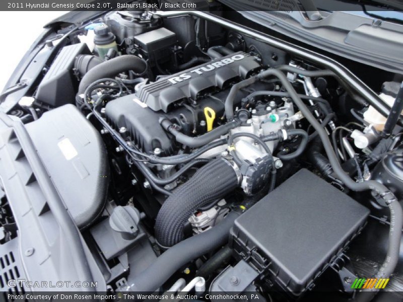 2011 Genesis Coupe 2.0T Engine - 2.0 Liter Turbocharged DOHC 16-Valve CVVT 4 Cylinder