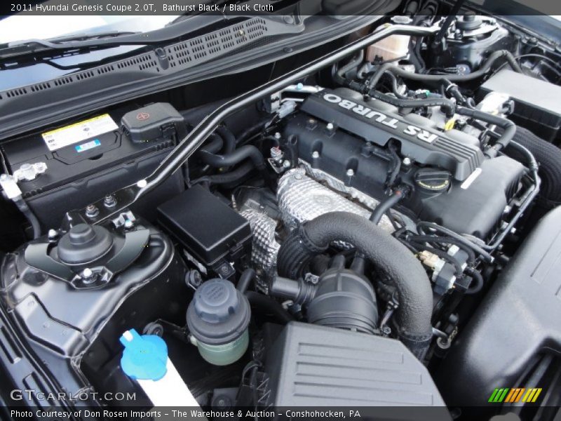  2011 Genesis Coupe 2.0T Engine - 2.0 Liter Turbocharged DOHC 16-Valve CVVT 4 Cylinder