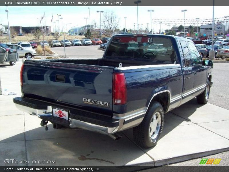 Indigo Blue Metallic / Gray 1998 Chevrolet C/K C1500 Extended Cab