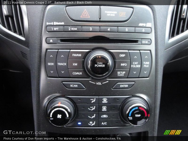 Controls of 2011 Genesis Coupe 2.0T