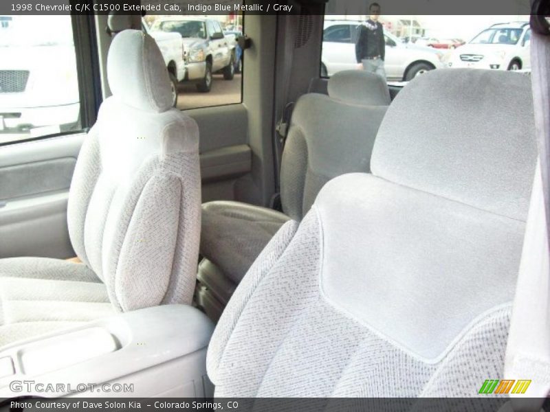 Indigo Blue Metallic / Gray 1998 Chevrolet C/K C1500 Extended Cab
