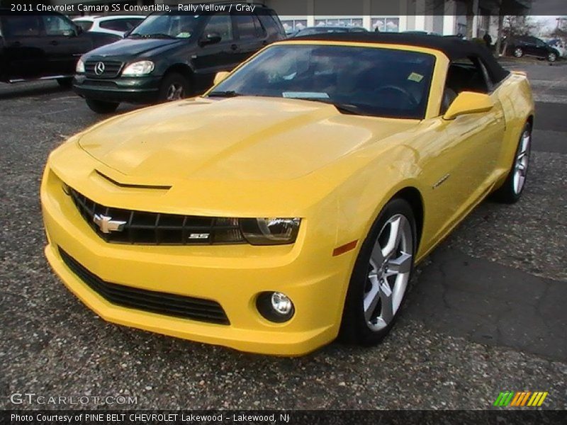 Rally Yellow / Gray 2011 Chevrolet Camaro SS Convertible