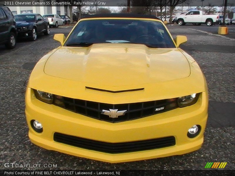 Rally Yellow / Gray 2011 Chevrolet Camaro SS Convertible