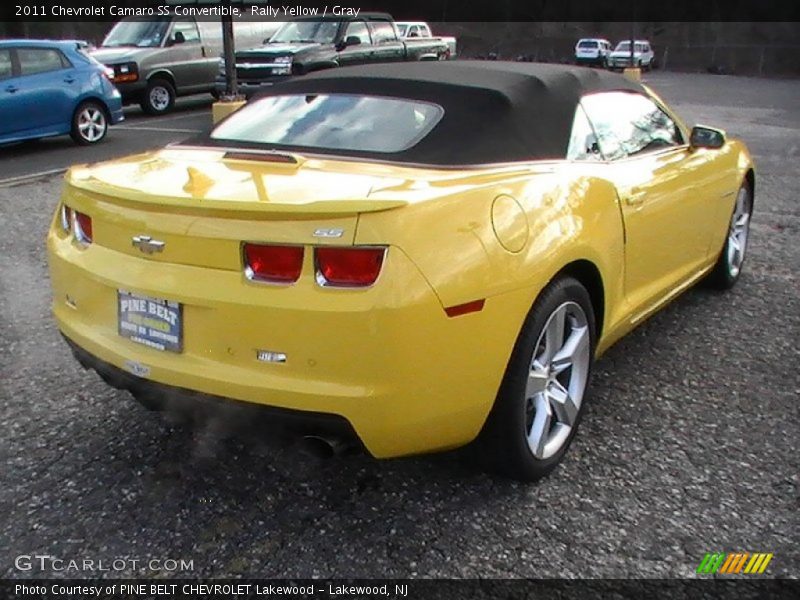 Rally Yellow / Gray 2011 Chevrolet Camaro SS Convertible