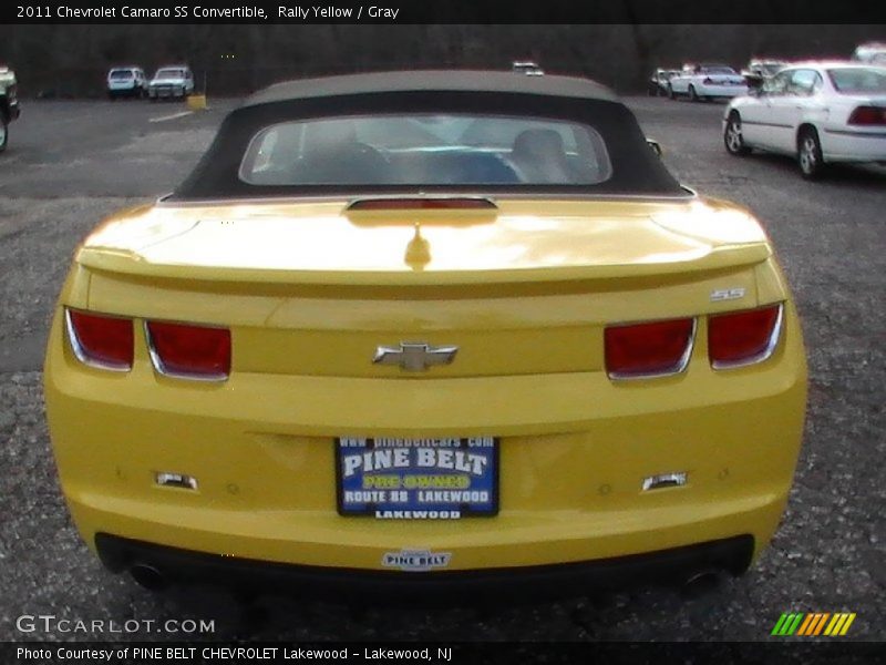 Rally Yellow / Gray 2011 Chevrolet Camaro SS Convertible