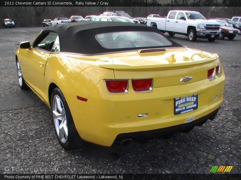 Rally Yellow / Gray 2011 Chevrolet Camaro SS Convertible