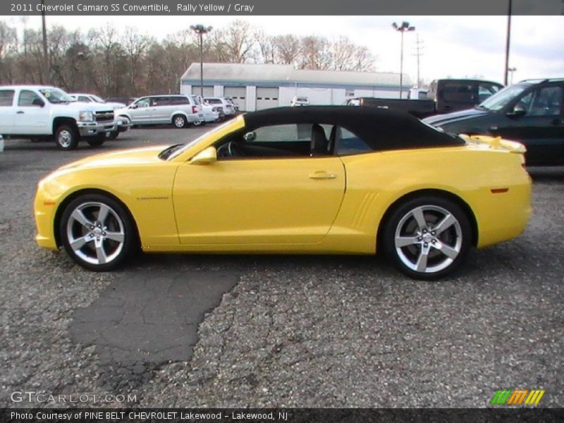Rally Yellow / Gray 2011 Chevrolet Camaro SS Convertible